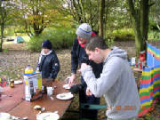 The Explorers get ready to prepare for Breakfast
